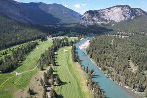 Banff Springs 9th River Aerial